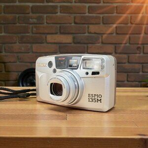 Pentax Zoom 135m 35mm Film Camera / Point & Shoot /38-135mm Lens /Tested Works